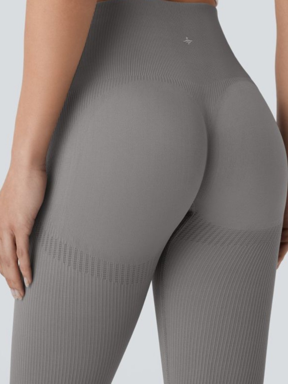 Seamless Flow High Waisted Tummy Control Butt Lifting 7/8 Charcoal Leggings New